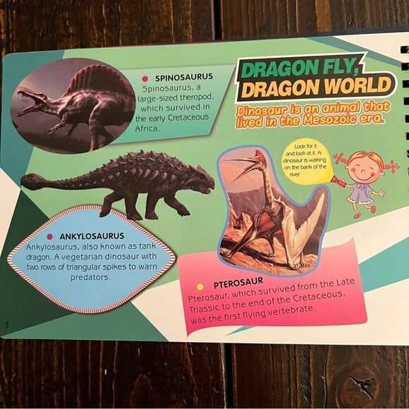 Dinosaur Encyclopedia Flashlight Exploration (New) - Picture 5 of 7